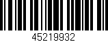 Código de barras (EAN, GTIN, SKU, ISBN): '45219932'