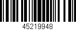 Código de barras (EAN, GTIN, SKU, ISBN): '45219948'
