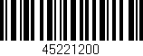 Código de barras (EAN, GTIN, SKU, ISBN): '45221200'