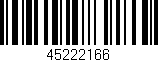 Código de barras (EAN, GTIN, SKU, ISBN): '45222166'