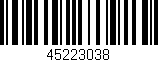 Código de barras (EAN, GTIN, SKU, ISBN): '45223038'