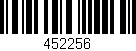 Código de barras (EAN, GTIN, SKU, ISBN): '452256'