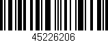Código de barras (EAN, GTIN, SKU, ISBN): '45226206'
