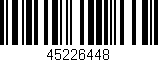 Código de barras (EAN, GTIN, SKU, ISBN): '45226448'