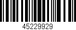 Código de barras (EAN, GTIN, SKU, ISBN): '45229929'