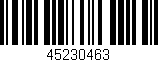 Código de barras (EAN, GTIN, SKU, ISBN): '45230463'