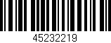Código de barras (EAN, GTIN, SKU, ISBN): '45232219'
