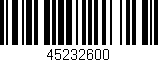 Código de barras (EAN, GTIN, SKU, ISBN): '45232600'