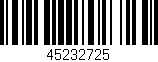 Código de barras (EAN, GTIN, SKU, ISBN): '45232725'