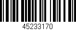 Código de barras (EAN, GTIN, SKU, ISBN): '45233170'
