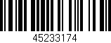 Código de barras (EAN, GTIN, SKU, ISBN): '45233174'