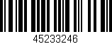 Código de barras (EAN, GTIN, SKU, ISBN): '45233246'