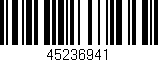 Código de barras (EAN, GTIN, SKU, ISBN): '45236941'