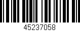 Código de barras (EAN, GTIN, SKU, ISBN): '45237058'