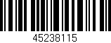 Código de barras (EAN, GTIN, SKU, ISBN): '45238115'