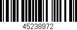 Código de barras (EAN, GTIN, SKU, ISBN): '45238972'