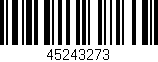 Código de barras (EAN, GTIN, SKU, ISBN): '45243273'