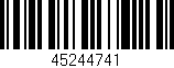 Código de barras (EAN, GTIN, SKU, ISBN): '45244741'