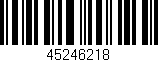 Código de barras (EAN, GTIN, SKU, ISBN): '45246218'