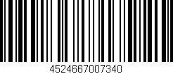 Código de barras (EAN, GTIN, SKU, ISBN): '4524667007340'