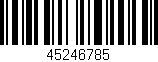 Código de barras (EAN, GTIN, SKU, ISBN): '45246785'