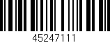 Código de barras (EAN, GTIN, SKU, ISBN): '45247111'