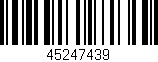 Código de barras (EAN, GTIN, SKU, ISBN): '45247439'