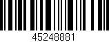 Código de barras (EAN, GTIN, SKU, ISBN): '45248881'