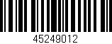 Código de barras (EAN, GTIN, SKU, ISBN): '45249012'