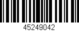 Código de barras (EAN, GTIN, SKU, ISBN): '45249042'