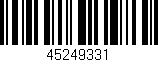 Código de barras (EAN, GTIN, SKU, ISBN): '45249331'