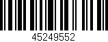 Código de barras (EAN, GTIN, SKU, ISBN): '45249552'
