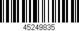 Código de barras (EAN, GTIN, SKU, ISBN): '45249835'