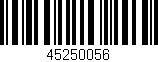 Código de barras (EAN, GTIN, SKU, ISBN): '45250056'