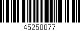 Código de barras (EAN, GTIN, SKU, ISBN): '45250077'