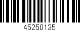 Código de barras (EAN, GTIN, SKU, ISBN): '45250135'