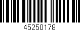 Código de barras (EAN, GTIN, SKU, ISBN): '45250178'