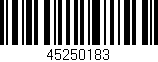 Código de barras (EAN, GTIN, SKU, ISBN): '45250183'