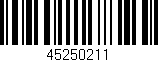 Código de barras (EAN, GTIN, SKU, ISBN): '45250211'