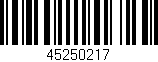 Código de barras (EAN, GTIN, SKU, ISBN): '45250217'