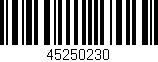 Código de barras (EAN, GTIN, SKU, ISBN): '45250230'