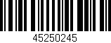 Código de barras (EAN, GTIN, SKU, ISBN): '45250245'