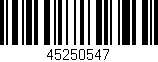 Código de barras (EAN, GTIN, SKU, ISBN): '45250547'