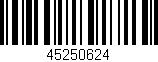 Código de barras (EAN, GTIN, SKU, ISBN): '45250624'