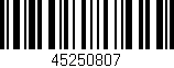 Código de barras (EAN, GTIN, SKU, ISBN): '45250807'