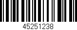 Código de barras (EAN, GTIN, SKU, ISBN): '45251238'