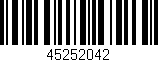 Código de barras (EAN, GTIN, SKU, ISBN): '45252042'