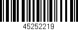 Código de barras (EAN, GTIN, SKU, ISBN): '45252219'