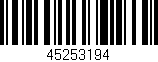 Código de barras (EAN, GTIN, SKU, ISBN): '45253194'