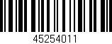 Código de barras (EAN, GTIN, SKU, ISBN): '45254011'